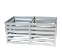 Double composteur de jardin métal 1408l 182 x 91 x h85 cm