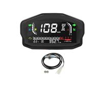 double compteur kilométrique Compteur de vitesse universel pour moto pour Suzuki, 2,4 cylindres, odomètre numérique, température l'eau, tachymètre, affichage du régime