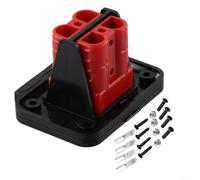Double connecteur de chasse d'eau conçu pour gérer efficacement les courants élevés dans un petit facteur de forme (rouge)