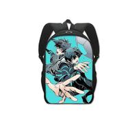 (Double couche 16 pouces-16) Sac à dos d'école de prison bleu anime sac à dos étudiant créatif en polyester