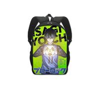 (Double couche 16 pouces-20) Sac à dos d'école de prison bleu anime sac à dos étudiant créatif en polyester