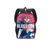 (Double couche 16 pouces-4) Sac à dos d'école de prison bleu anime sac à dos étudiant créatif en polyester