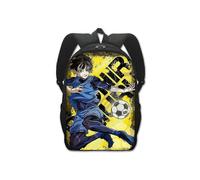(Double couche 16 pouces-7) Sac à dos d'école de prison bleu anime sac à dos étudiant créatif en polyester