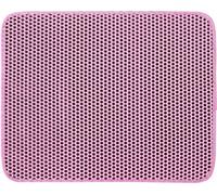Double couche antidérapante en EVA, tapis pour litière et bac à litière facile à nettoyer(Rose,60x90cm)