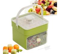 Double couche Ice Tray - Ice Trays | Machine à glaçons réutilisable avec poignée et bouchon | Press Type Making Tool Double couche Gadgets pour Whiskey Coffee Tea Drinks Cocktails Outdoor Camping Home