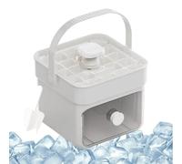 Double couche Ice Tray - Ice Trays | Machine à glaçons réutilisable avec poignée et bouchon | Press Type Making Tool Double couche Gadgets pour Whiskey Coffee Tea Drinks Cocktails Outdoor Camping Home
