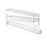 Double Couche Porte Oeuf Roulant -34,2x14,1x8,8 Cm Rangement Pour Oeuf 2 Étages Avec Couvercle,Rangement Oeuf Frigo,Solide Et Transparent Boite A Oeufs,Distributeur Oeuf Frigo,Porte Oeufs Frigo,