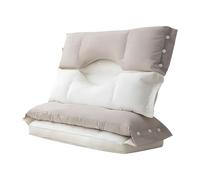 Double couche - Sommeil latéral ergonomique avec housse amovible lavable | Lit pour la maison, les voyages, le canapé, le dortoir, l'hôtel, soutien du cou pour femmes, hommes, adolescents et adultes