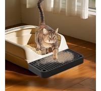 Double Couche surélevée - Bac à litière en Acier Inoxydable | Rampe surélevée pour litière pour Chats, Lavable et équipée d'un Filtre, mesurant 35,6 x 25,4 x 6,3 cm, Excellent