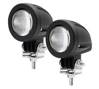 [Double Couleur 5 Modes] 10W Phare Moto LED,Universal 12V 24V LED Feux Additionnels Moto Phare Antibrouillard Ambre/Blanc Phare Auxiliaire Moto Étanche IP67