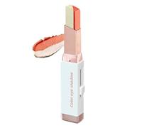 Double Couleur Ombre À Yeux Stick, Gradient Scintillant Ombre À Yeux Stick, Crème Longue Durée, Gradient Scintillant Imperméable, Débutants Appropriés (E)