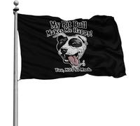 Double Couture Drapeau De Jardin Personnalisée Bannière Extérieure Pit Rends-Moi Heureux, Toi Pas Tellement 90X150Cm Drapeaux De Pirate Pour Extérieur Bar Événements