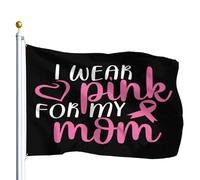 Double Couture Drapeau Pirate Je Porte Du Roses Pour Ma Maman Drapeaux Personnalisée Bunting Pour Maison Fête Restaurant 90X150Cm