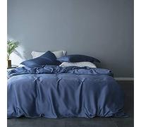 Double couvercles Couette Ensemble Ensembles de literie en Soie Violette