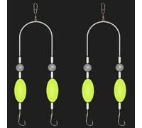 Double crochet Reverse Bottom Rig, hameçon de pêche à la carpe, hameçon double anti-écartement pour le fond inversé, hameçon anti-emmêlement, plus résistant aux hameçons (4)