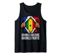 Double Culture Franco Sénégalais France Sénégal Débardeur