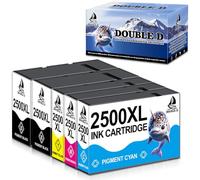 DOUBLE D 2500XL Cartouche d'encre pour Canon 2500XL 2500 XL Compatible avec Canon Maxify MB5450 MB5150 MB5050 MB5350 MB4050 MB5155 MB5455 MB5000 MB5100 MB5300 MB5400 iB4000 iB4150 iB4050 (5PK)