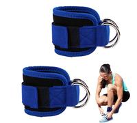 Double D Anneau Cheville Strap, Sangles de cheville d'entraînement - 2 pièces Double D Anneau Gym Cheville | Manchettes de cheville portables pour l'entraînement en intérieur, équipement de sport