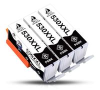 DOUBLE D Cartouches d'encre de rechange PGI-530 pour Canon PGI530 PGI-530 530XXL PGI530XXL compatibles avec imprimante Canon Pixma TS8750 TS8751 (3-PGBK)