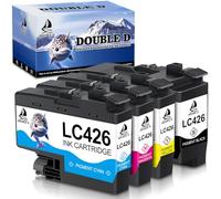DOUBLE D LC426 pour Brother LC426 Cartouches de rechange Brother MFC-J4340DW compatibles avec Brother MFC-J4540DW, Brother MFC-J4540DWXL, Brother MFC-J4335DW