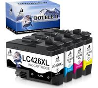 DOUBLE D LC426XL Cartouche d'encre pour Brother LC426 LC426XL pour Cartouches Brother MFC-J4340DW MFC-J4335DW MFC-J4535DW MFC-J4540DW MFC-J4540DWXL(1BK/1C/1M/1Y,4 Pack)