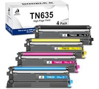 DOUBLE D Lot de 4 cartouches de toner TN635 TN635XL de remplacement pour imprimantes Brother HL-L8430CDW, HL-L8430CDWT, MFC-L8730CDW, MFC-L8930CDW, MFC-L8970CDW (noir, cyan, magenta, jaune)