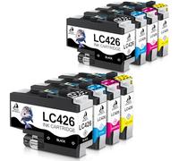 DOUBLE D Lot de 8 cartouches d'encre LC426 pour imprimante Brother LC426 LC426XL LC 426 LC-426XLVAL compatibles avec imprimante Brother MFC-J4335DW MFC-J4340DW MFC-J4535DW MFC-J4540DW