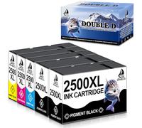 DOUBLE D PGI-2500XL Cartouches Compatible pour Canon 2500XL PGI-2500XL PGI 2500 XL pour Canon Maxify MB5150 MB5450 MB5050 MB5350 MB5455 MB5155 IB4150 IB4050(2Noir, 1Cyan, 1Mégenta, 1Jaune,8 Pack)