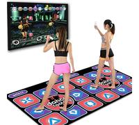 Double Dancing Mat Double User Wired Dance Mat Game Non-Slip with 2 Remote Controller Multi-Function for PC TV