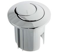 Double décharge, bouton poussoir chromé, compatible avec tiges filetées, corps court, paquet D2D, vendu par Plumb IQ