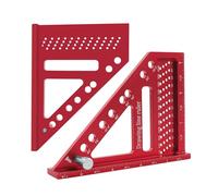 Double Décimètre Multi-Angle - Scie à Onglet Triangle 22,5-90 Degrés | Équerre Pour La Menuiserie - Pour Père Mari Ingénieur Charpentier Atelier Construction Travail à