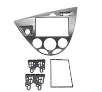 Double DIN Radio Panel Frame for pour pour ford Focus Mk1 1998-2006(Silver Gey)