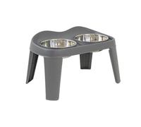 Double Dog Bowl Holder, Folding Dog Feeding Station, Anti-Slip Dog Bowl, No-Spill Pet Feeder, Neck Relief Dog Feeder, Joint Relief Pet Bowl 13.39x8.66x6.69 inches for Neck and Joints Relief
