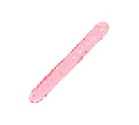 Double Dong Crystal Jellies 30 cm - Couleur : Rose