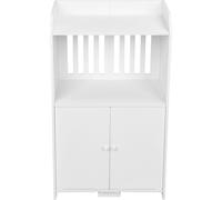 Double Door Bathroom Storage Cabinet Freestanding Cupboard Organizer Shelf Unit for Home Kitchen Furniture