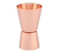 Double doseur à cocktail en acier inoxydable 15/30 ml - Petit doseur à shot de style japonais - Outils de cocktail pour barman (or rose)
