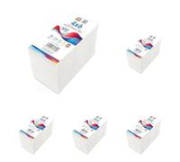 Double Dragon 100 x 150 mm (4" x 6"), 500 Étiquettes Fanfold Premium avec Revêtement, Adhésif Permanent, Compatible avec Imprimantes Zebra, MUNBYN, Rollo, TSC, Toshiba, Citizen (1 Pile) (Lot de 5)