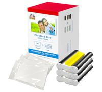 Double Dragon - Kit de remplacement pour Canon Selphy CP1300 KP-108IN (3115B001(AA)) | 3 cassettes d’encre couleur | Compatible avec imprimantes CP1500, CP1300, CP1200, CP1000, CP910