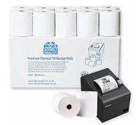 Double Dragon - Lot de 20 rouleaux de papier thermique premium 80 x 80 mm pour tickets de caisse, imprimantes EPOS, terminaux POS et caisses enregistreuses