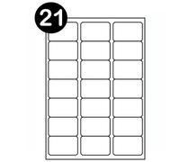 Double Dragon, Lot de 2100 étiquettes autocollantes A4, 21 étiquettes par feuille, 63,5 x 38,1 mm, 2100 étiquettes par feuille, 63,5 x 38,1 mm, pour impression laser, jet d'encre,