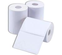Double Dragon Lot de 6 rouleaux d'étiquettes thermiques - 50 x 30 mm - Auto-adhésives - Multifonctions pour étiquetage d'adresse et de prix - Compatible avec Phomemo M110, M120, M200, M220, M221