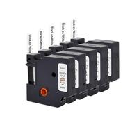 Double Dragon, Pack de 5 Rubans d'Étiquettes Compatibles pour Dymo D1 Tape 45013 A45013 S0720530, Noir sur Blanc, 12mm x 7m, Recharges pour Dymo LabelManager 160 210D 280 360D 420P 450 450D 500TS