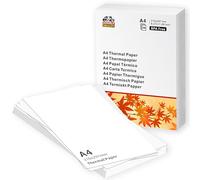 Double Dragon Papier Thermique A4 | 100 Feuilles | 210x297mm (8.27" x 11.69") | Compatible avec Phomemo M08F, M832, M834, Q302, Brother, Munbyn et autres imprimantes thermiques A4 (100 feuilles)