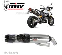A.010.L7 - Silencieux Echappement Mivv Suono Steel/Carbon Aprilia Dorsoduro 1200