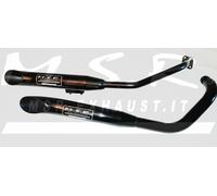 DOUBLE ECHAPPEMENT COMPLÉTE HOMOLOGUÉE MSR SILENCIEUX MOTO VINTAGE HONDA VT SHADOW 600 SHORTSHOTS ACN FIN DE SÉRIE