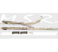 DOUBLE ECHAPPEMENT COMPLÉTE HOMOLOGUÉE MSR SILENCIEUX MOTO VINTAGE YAMAHA XVS DRAG STAR 650 1997/03 CURVCUST LONGUE AIR FIN DE SÉRIE