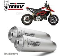 double échappement DUCATI HYPERMOTARD 950 2021 2022 MIVV X-m1 Titane