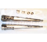 DOUBLE ECHAPPEMENT HOMOLOGUÉE MSR SILENCIEUX MOTO GUZZI V50 2 V 50 II DE 1979 LIONCONIC CAIC