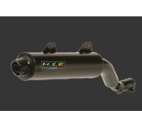DOUBLE ECHAPPEMENT HOMOLOGUÉE MSR SILENCIEUX MOTO VINTAGE HONDA DOMINATOR 650 NX 1995/01 ORIGINAL BLACK ACNR