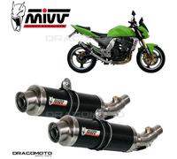MIVV Silencieux Slip-On GP Homologué Carbone pour Kawasaki Z1000 2003-2006